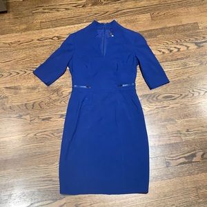 Tahari Blue work dress size 4